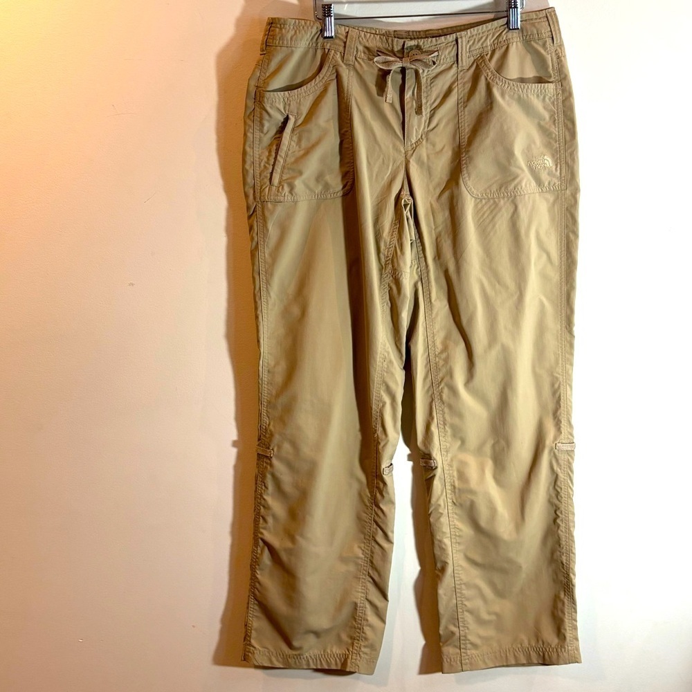 THE NORTH FACE Sz 12 Convertible Outdoor Multiple Pockets Tan coloured Pants